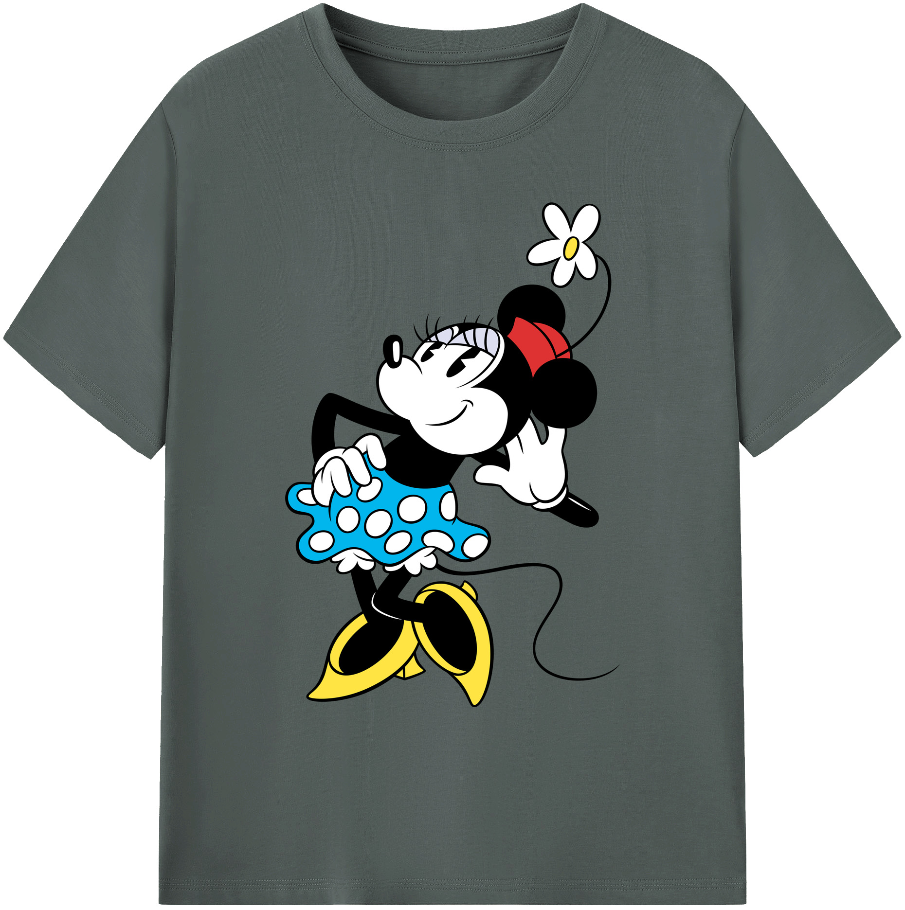 ミッキーマウス Mickey Mouse 綿100％ メンズ半袖Tシャツ｜肌触りやわらか＆通気性